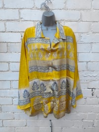 Image 2 of  M/l Sari PJ Lounge set with Bag tassle yellow