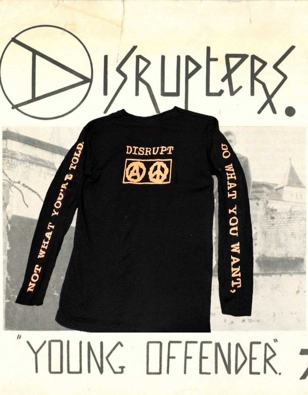 Disrupters bleached longsleeve (double sided)