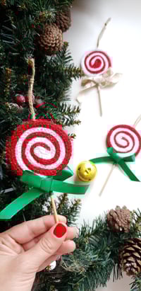 Image 2 of Adorno Navidad Piruleta Tricotín