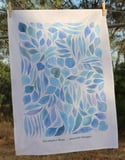 Eucalyptus Blues Premium Cotton / Linen Tea Towel