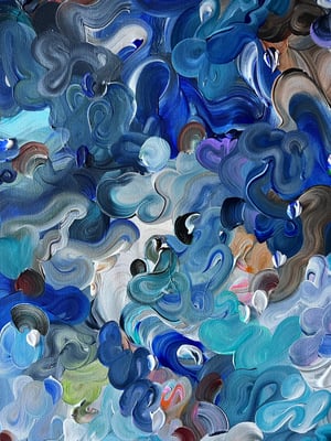 Image of 'Oceanum alte III' - 120 x 90cm 