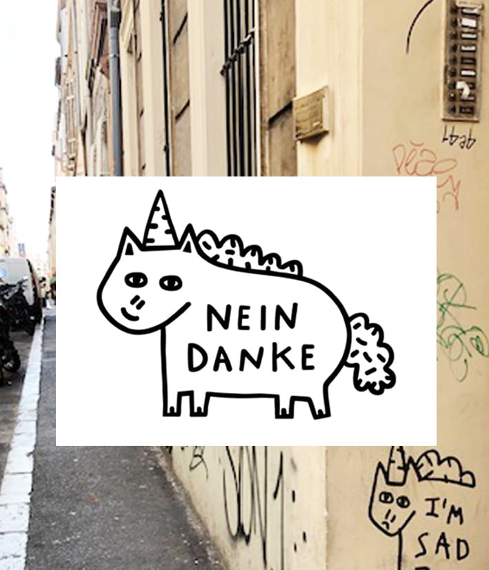 Image of Nein Danke Postcard
