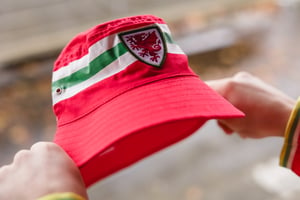 Image of S058 x Y Wall Goch/The Red Wall Collaboration Bucket Hat 