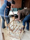 Make a bendy hazel chair