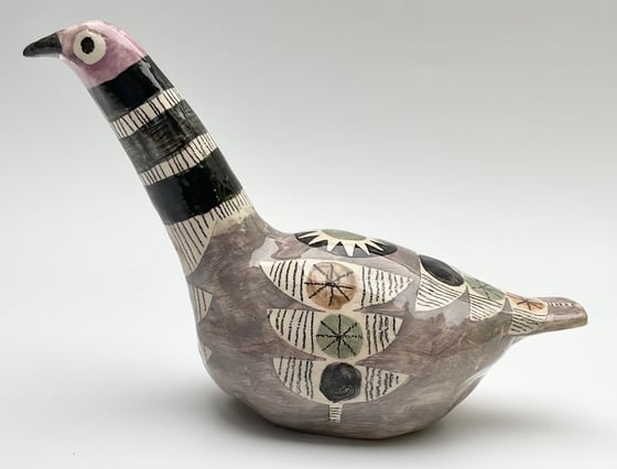 Image of Maurice,the long necked earthenware  bird