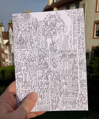 GREETINGS CARD: Edinburgh Map