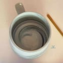 Luxury Ceramic Mug Gold Plated (grey)