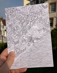 GREETINGS CARD: Dundee Map