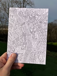 GREETINGS CARD: Inverness Map
