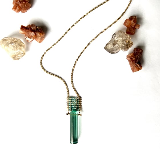 Image of Aquamarine Pendant Necklace