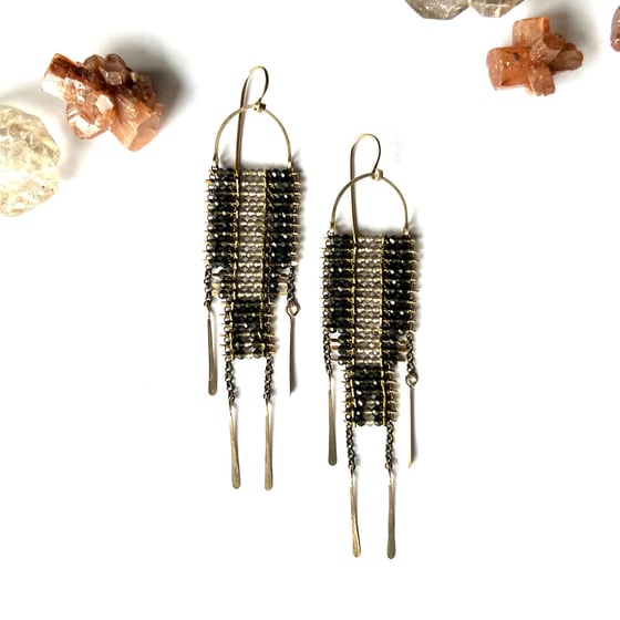 Image of Smokey Quartz Skydancer Earrings