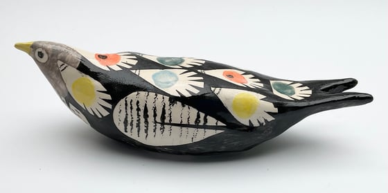 Image of Randolph, a hand built earthenware bird