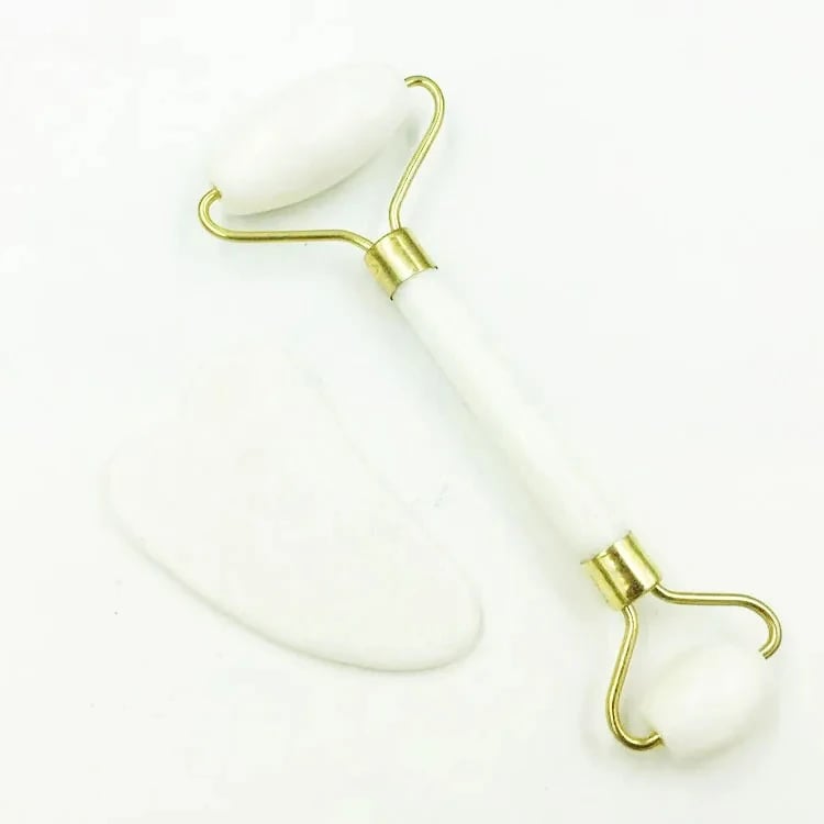 Natural Jade Face Massager Gua Sha Stone Facial, Board Acupoint Eye Care SPA