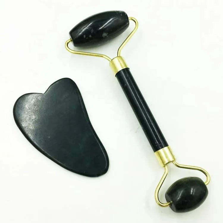 Natural Jade Face Massager Gua Sha Stone Facial, Board Acupoint Eye Care SPA