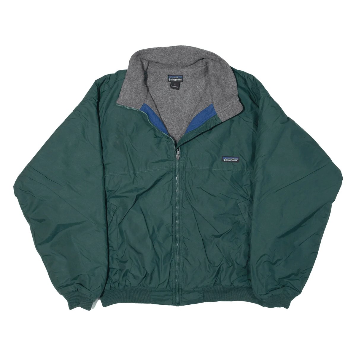 Vintage 90s Patagonia Shelled Synchilla Jacket - Hunter Green