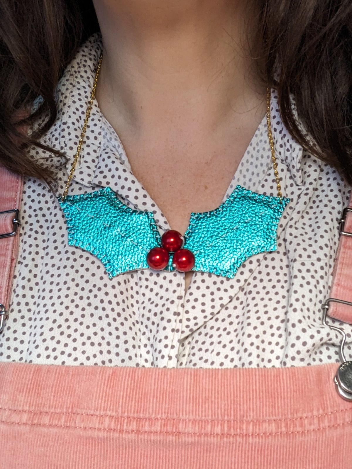 Image of Shiny Holly Berry Necklace