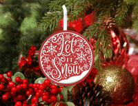 Let It Snow Ornament