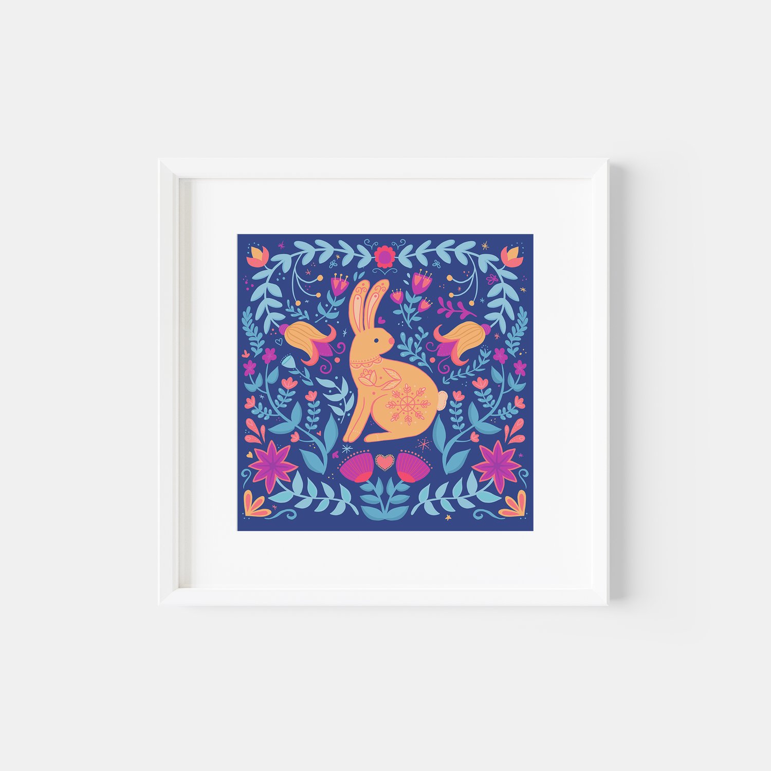 "Decorative Bunny" Artist Print