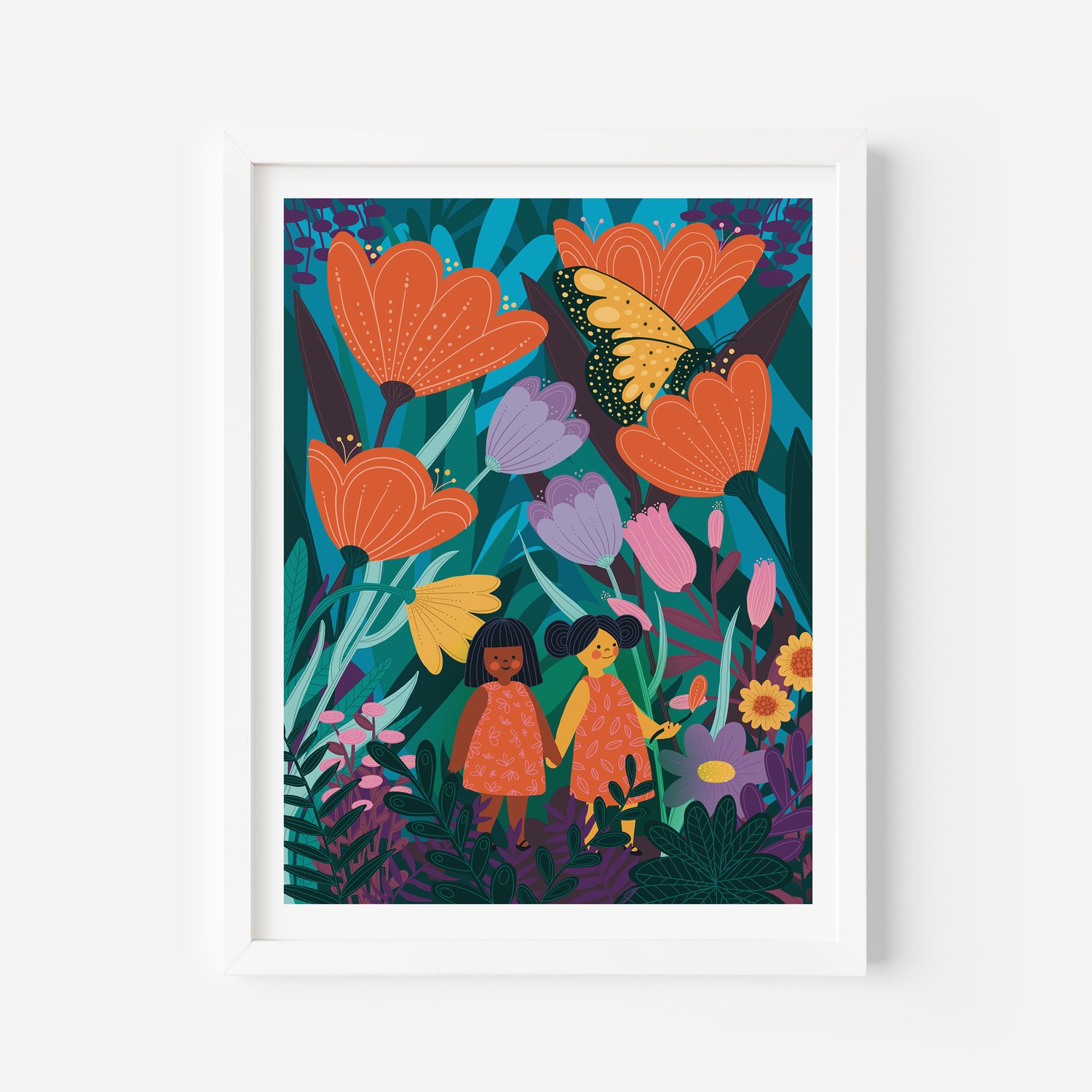 "Butterfly Garden" Artist Print