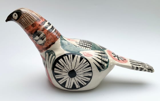 Image of Paul,a hand built earthenware bird