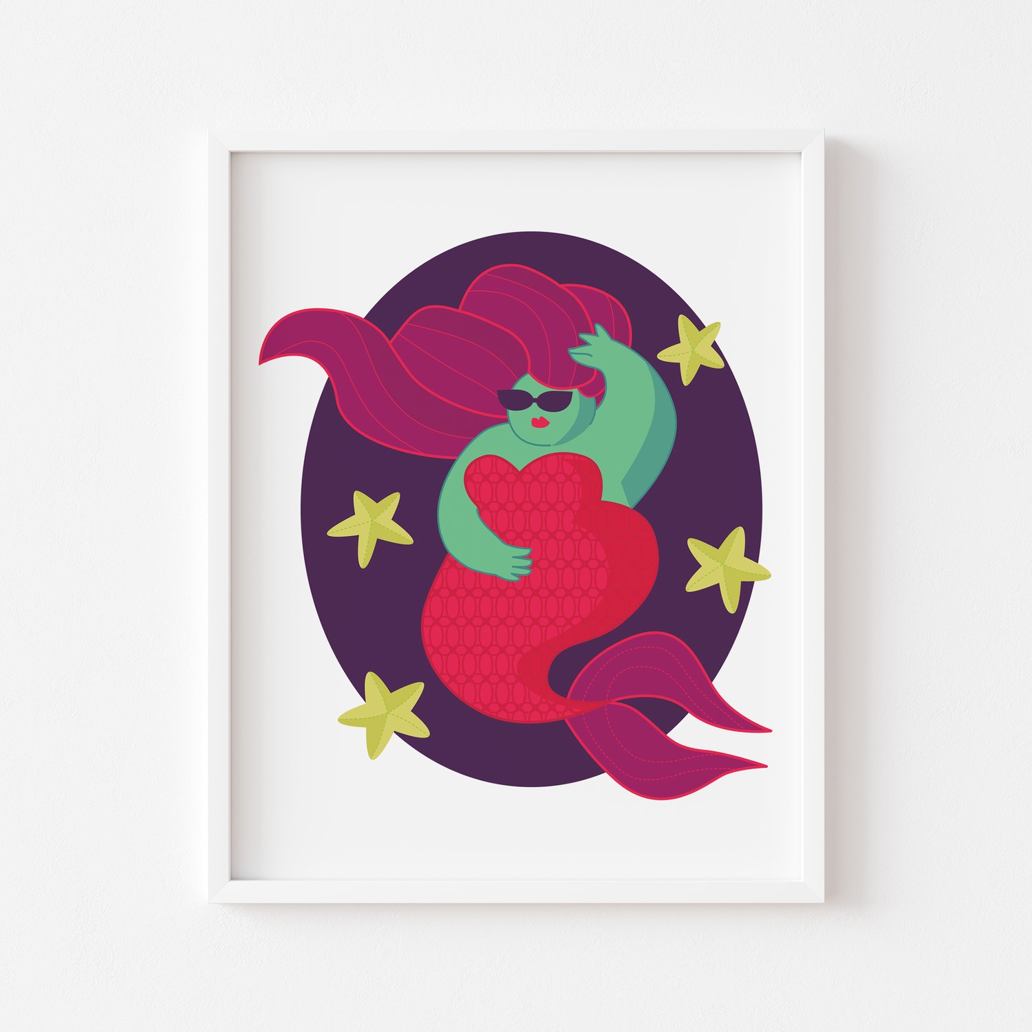 "Mermaid Ain't Got Time For That" Artist Print