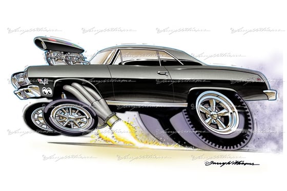 Image of "Malibu Gasser" Print: 18 x 12"