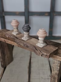 Wooden candlestick decoration