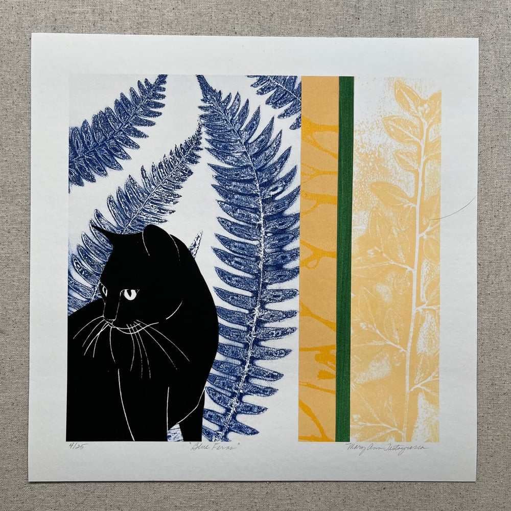 Image of SALE - Blue Ferns - Giclee Fine Art Print