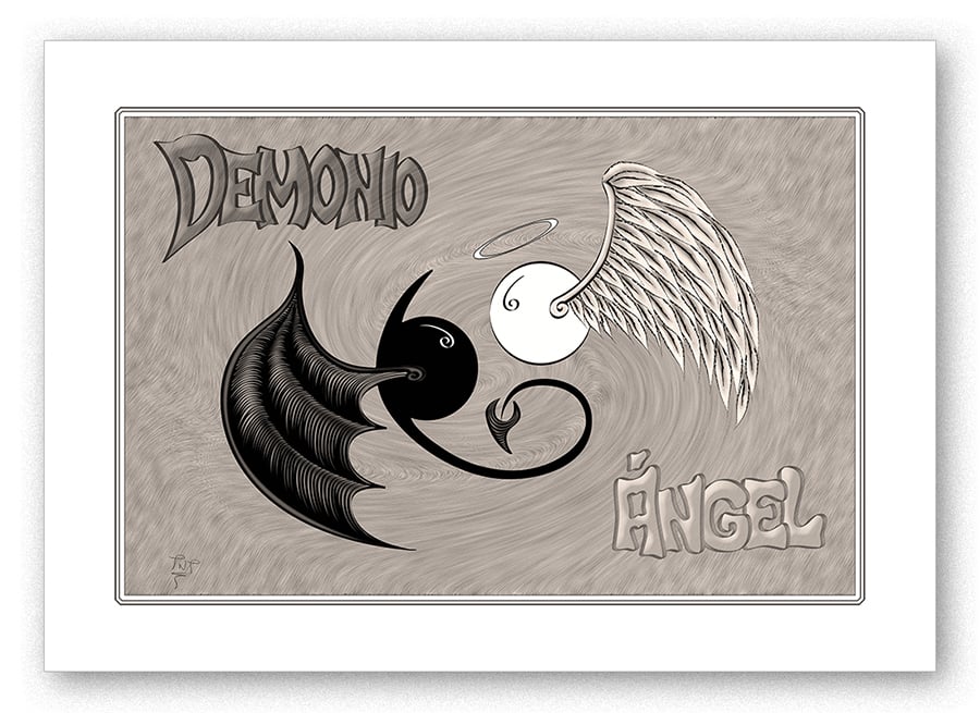 Image of ÁNGEL O DEMONIO - print -