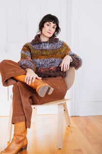 Image 1 of Lynden kid Mohair Sweater (Limited in colour Sable variegated)