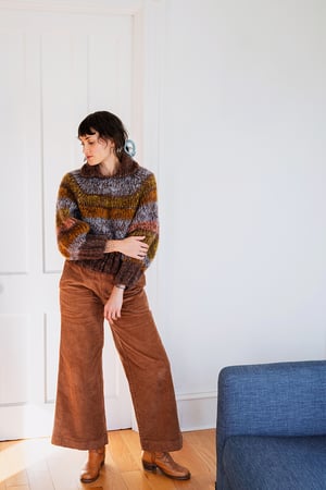Image of Lynden kid Mohair Sweater (Limited in colour Sable variegated)
