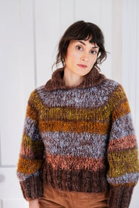 Image 5 of Lynden kid Mohair Sweater (Limited in colour Sable variegated)