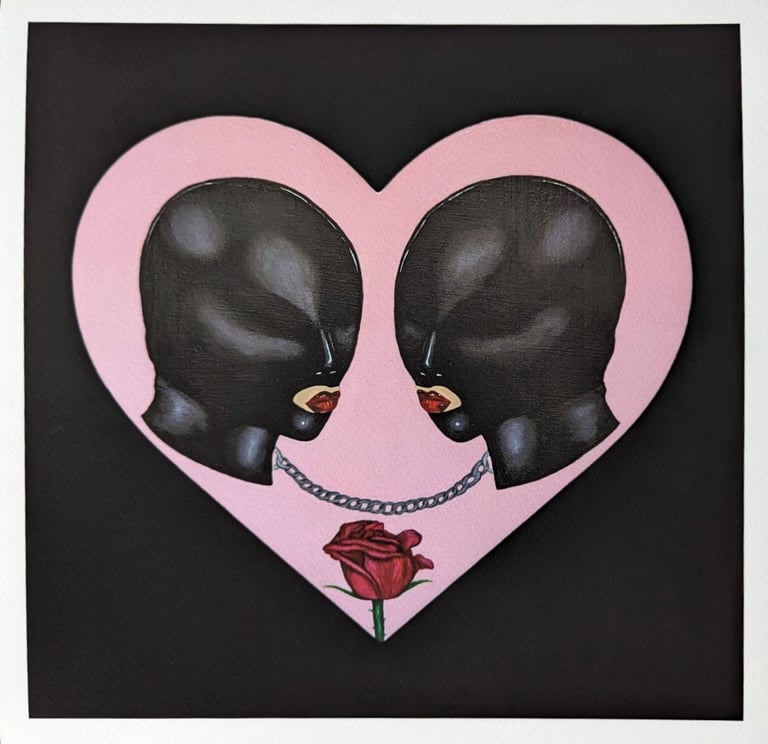 ‘Chained to your love’ Limited print (black background) 