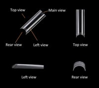 Image 3 of NO C XL SQUARE NAIL TIPS