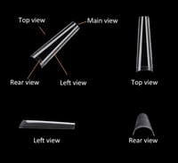Image 2 of NO C XL COFFIN NAIL TIPS