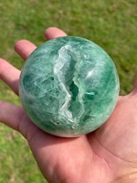 Image 11 of Green Fluorite Crystal Sphere #1862