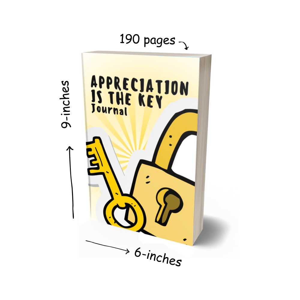 Image of APPRECIATION IS THE KEY JOURNAL - (Get 50%+ off via our AMAZON LINK!)