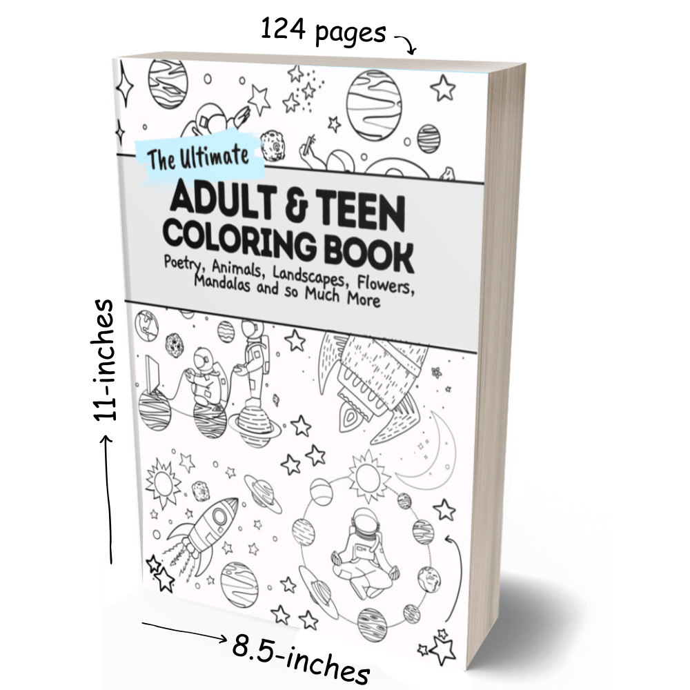 Image of THE ULTIMATE ADULT & TEEN COLORING BOOK - (Get 50%+ off via our AMAZON LINK!)