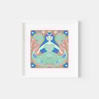 "Peach Mermaid" Artist Print