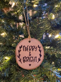 Image 2 of "Merry and Bright" Christmas Ornament 