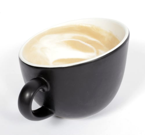 Image of The Offero style 8oz/3oz Espresso and Latte coffee cups Matte Black