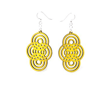 Image of Overlapping Circles Earrings