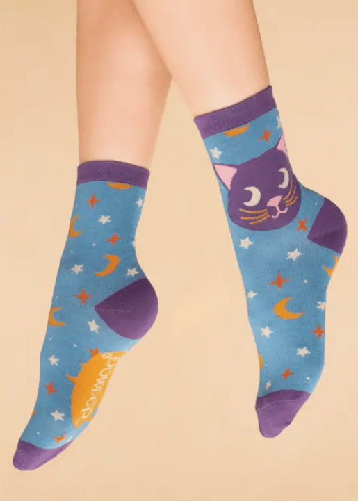 Image of Dreamy Kitty Crew Socks