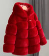  Mya luxury hooded fur coat