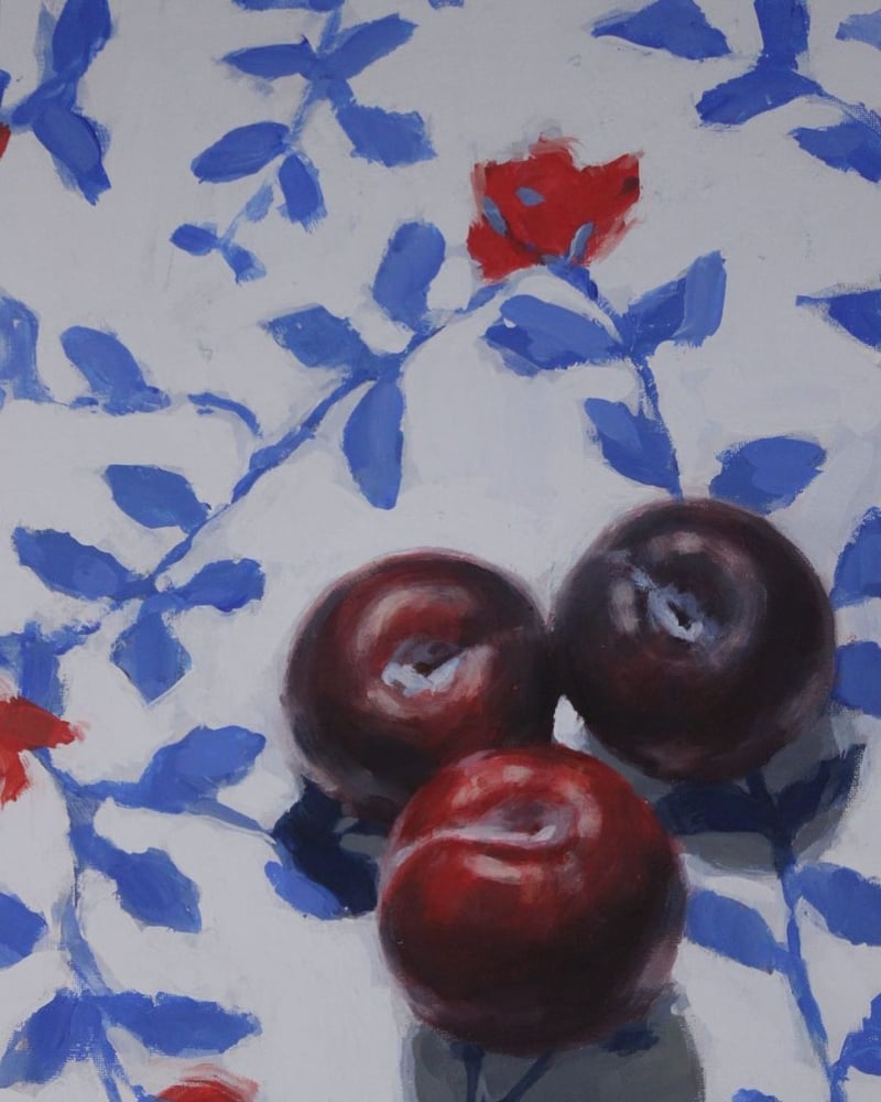 Image of Composition with Plums