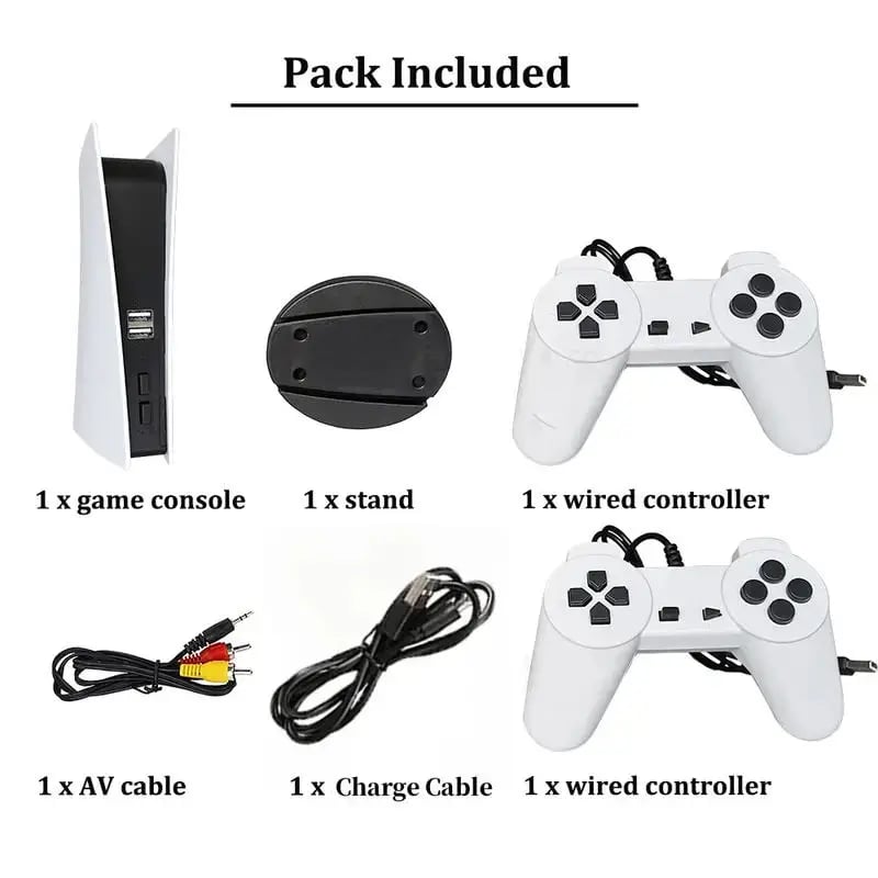 NEW GS5 Game Console 8 Bit USB Wired Handheld Game 200 Classic Games Retro AV Output TV Gaming 