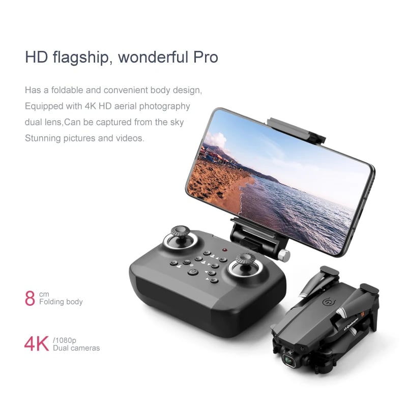 2023 JINHENG XT6 Mini Drone 4K 1080P HD Camera WiFi Fpv Air Pressure