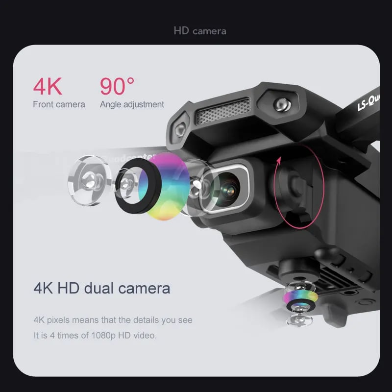 2023 JINHENG XT6 Mini Drone 4K 1080P HD Camera WiFi Fpv Air Pressure