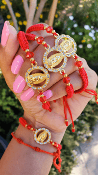 Image 1 of Virgencita Red String Bracelet 