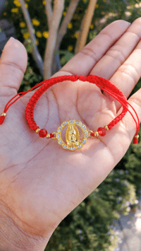 Image 2 of Virgencita Red String Bracelet 